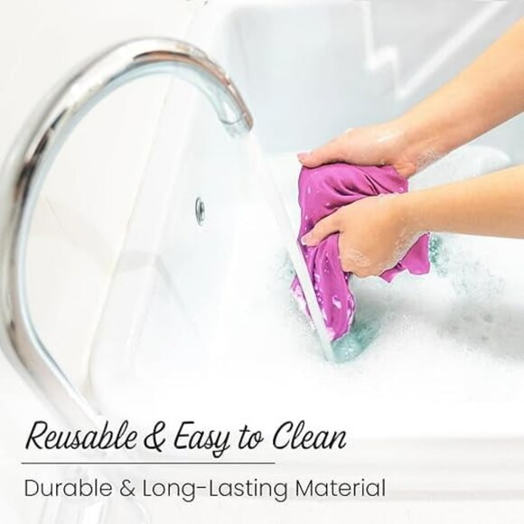 KAV Luxury Triple Layer Shower Caps (Satin) for Women, Reusable Waterproof - Picture 4 of 6